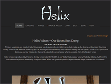 Tablet Screenshot of helixwine.com